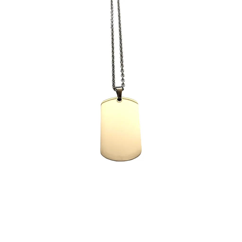 Collier Tag Argent