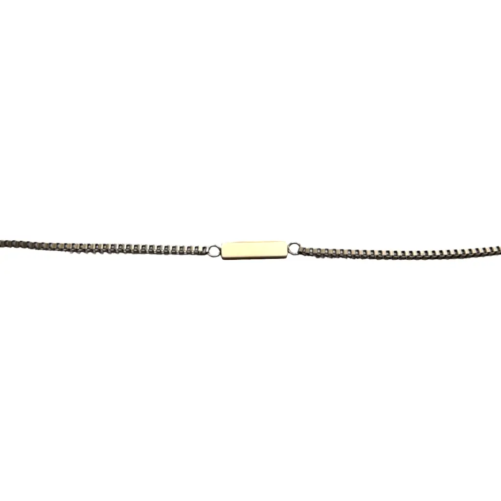 Bracelet oblong argent